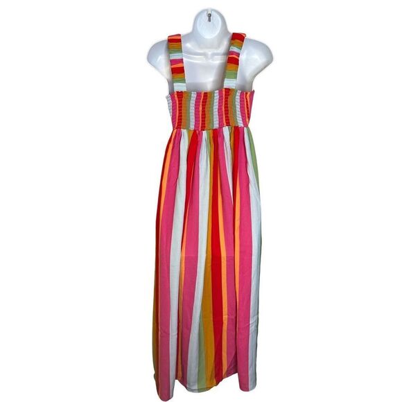 Show Me Your Mumu Fling Midi Dress Getaway Stripe XS - Picture 7 of 7